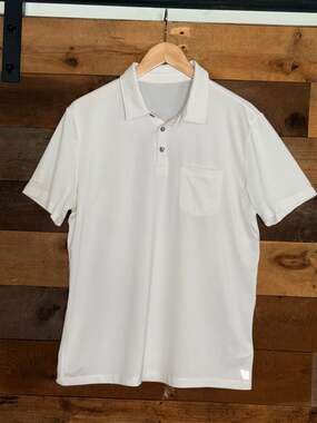 Vuori Performance Polo Shirt White Size M